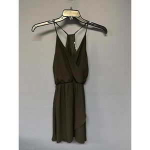 Lush Black Sleeveless Wrap Front Dress Size Small